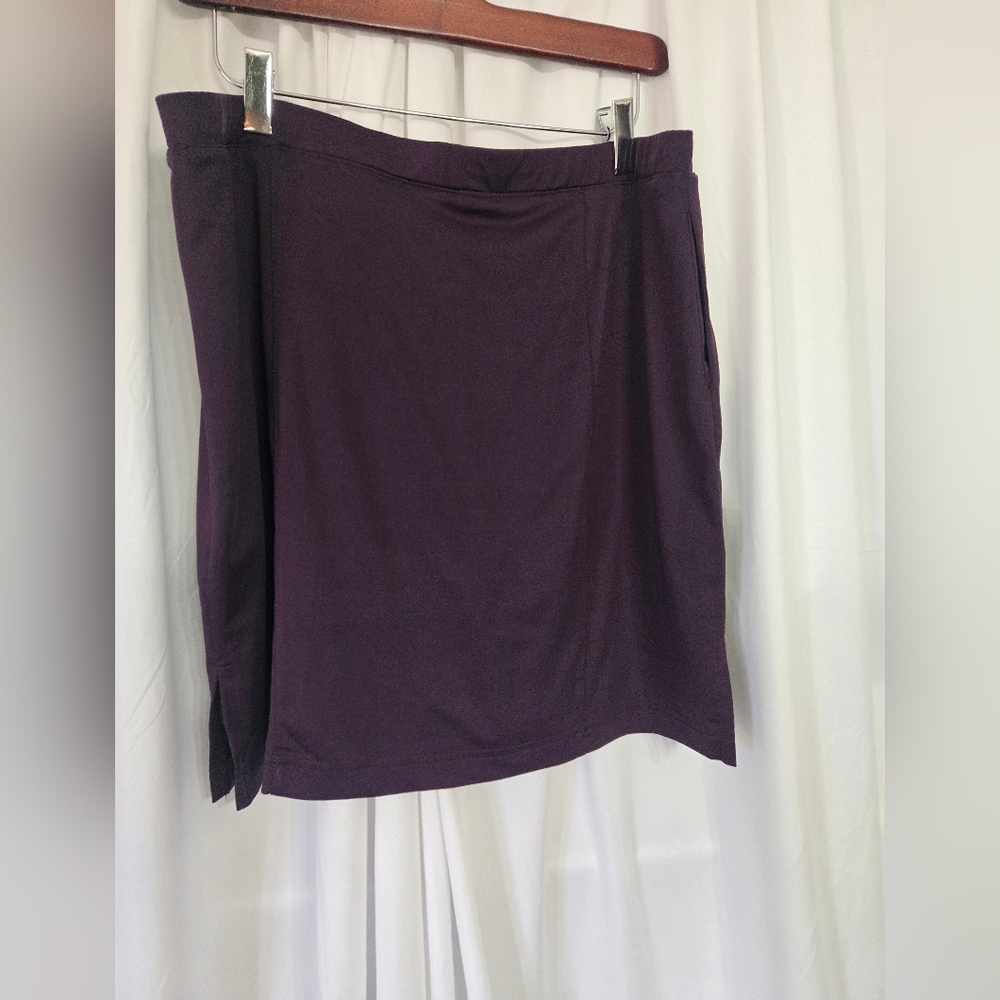 Swing Dark Purple Side Pockets Skort Size L